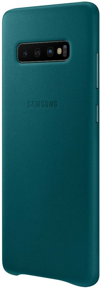 Samsung Leather Backcover (Galaxy S10+)grün Handy-Zubehör