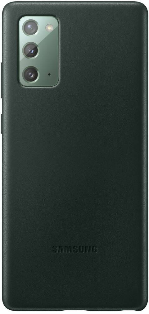 Samsung Leder Backcover (Galaxy Note 20)Grün Handy-Zubehör