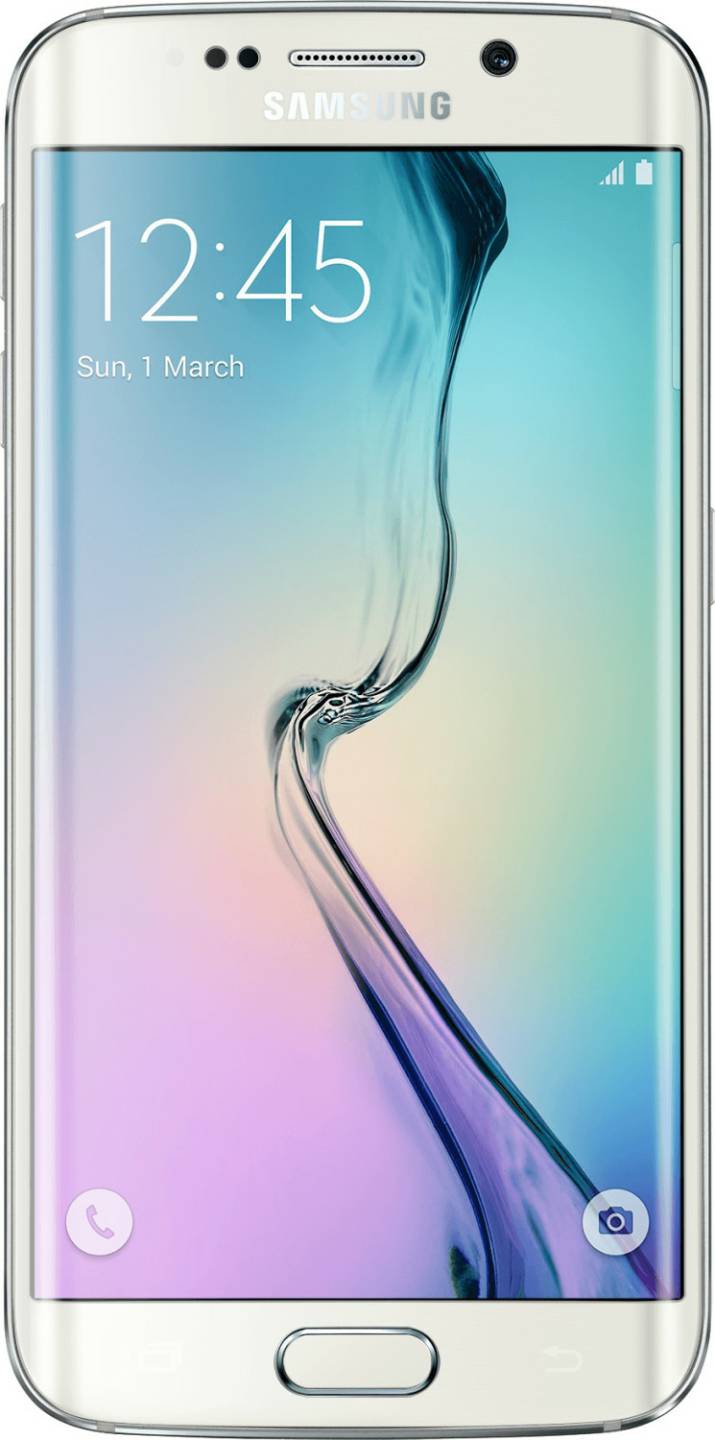 Handys & Smartphones Samsung Galaxy S6 Edge32GB White Pearl
