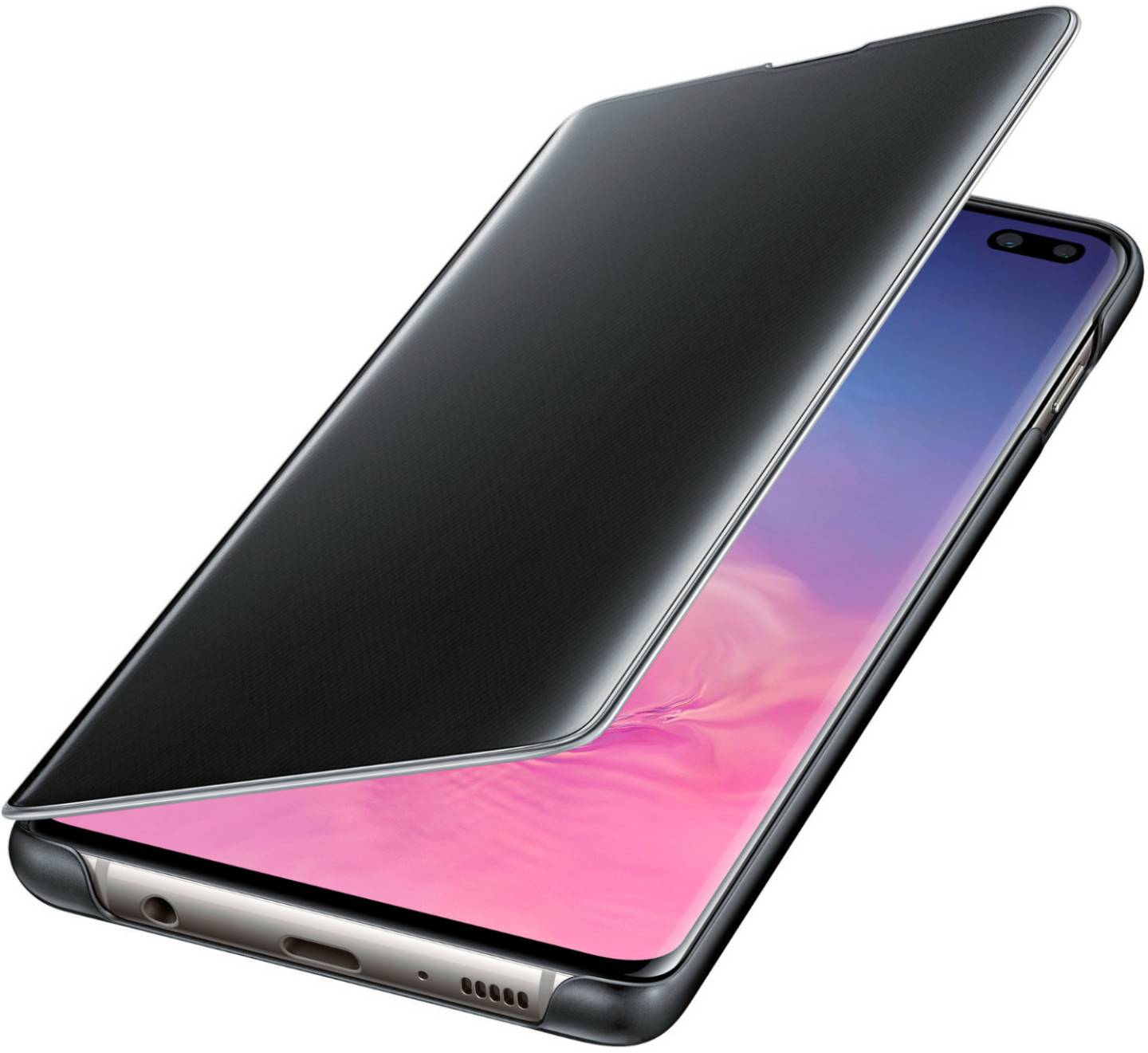 Samsung Clear View Cover (Galaxy S10+)schwarz Handy-Zubehör