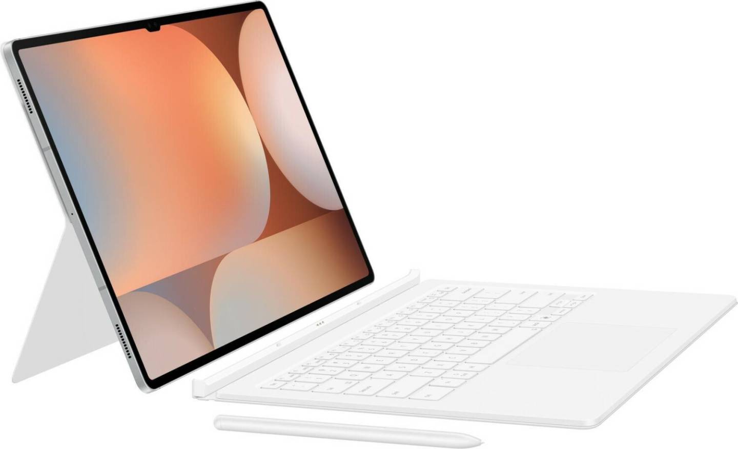 Samsung Galaxy Tab S10 Ultra / S9 Ultra Book Cover Keyboard - AI KeyWhite (DE) Eingabegeräte