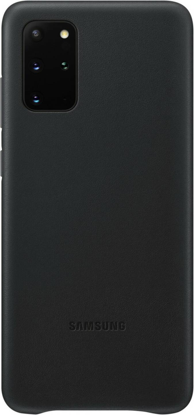 Samsung Leder Backcover (Galaxy S20 Plus)schwarz Handy-Zubehör
