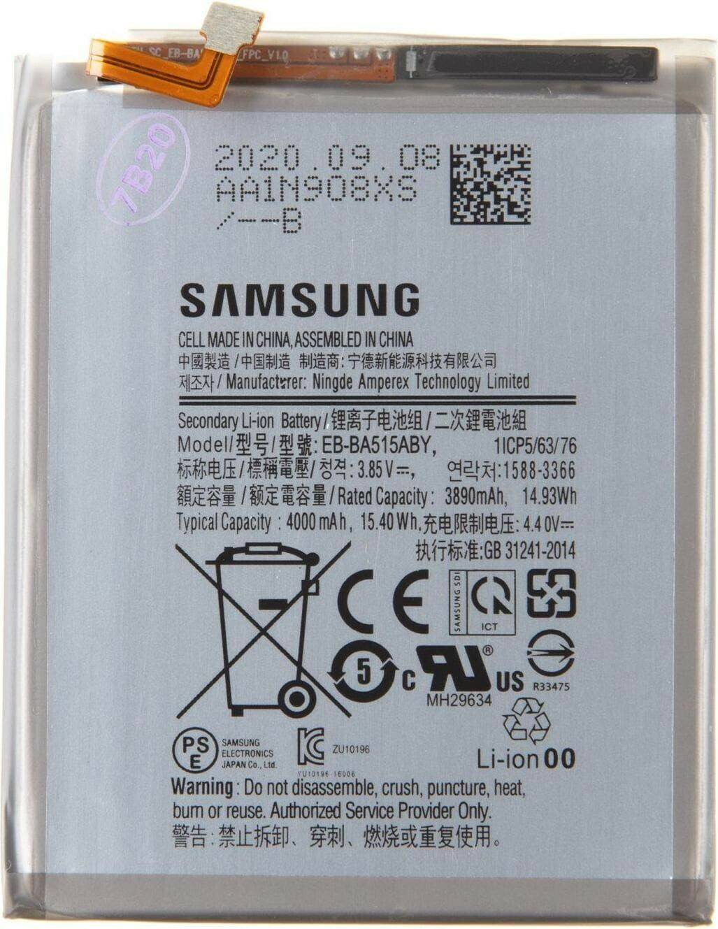 Samsung Akku für Samsung Galaxy A51 (EB-BA515ABY) Handy-Zubehör