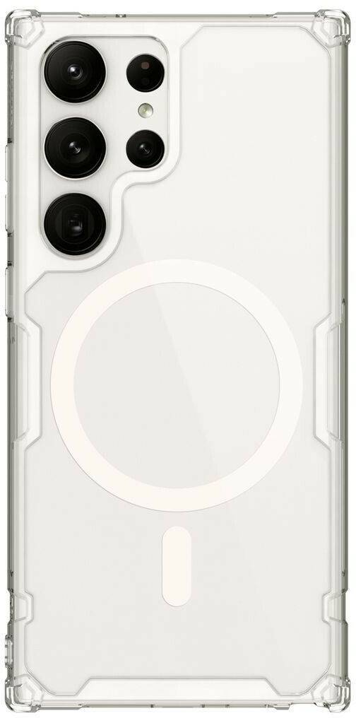 Nillkin Nature TPU PRO Magnetic Kryt pro Samsung Galaxy S23 Ultra Transparent (für Galaxy S23 Ultra) Weiss Handy-Zubehör
