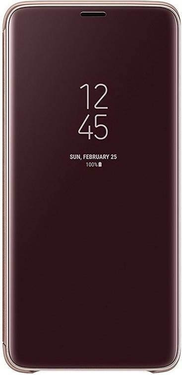 Handy-Zubehör Samsung Clear View Standing Cover (Galaxy S9+)gold