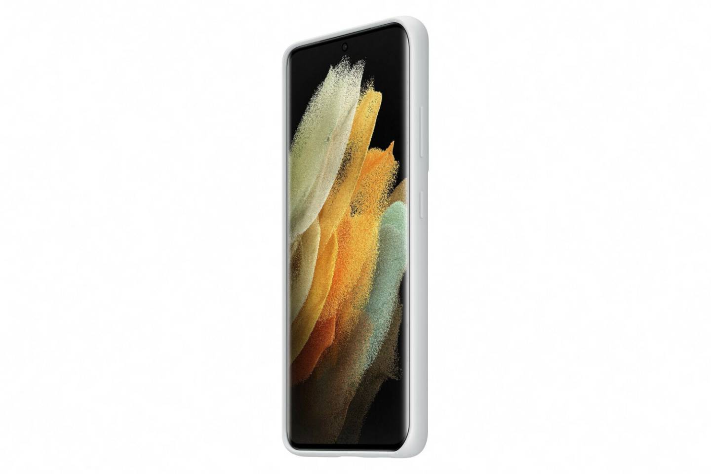 Handy-Zubehör Samsung Silicone Cover (Galaxy S21 Ultra)Grey