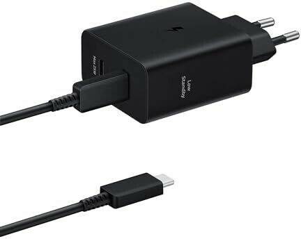 Handy-Zubehör Samsung Schnellladeadapter Duo mit Datenkabel 50 Watt EP-T5020X