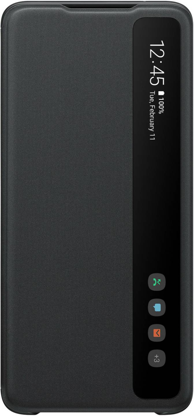 Samsung Clear View Cover (Galaxy S20 Ultra)schwarz Handy-Zubehör