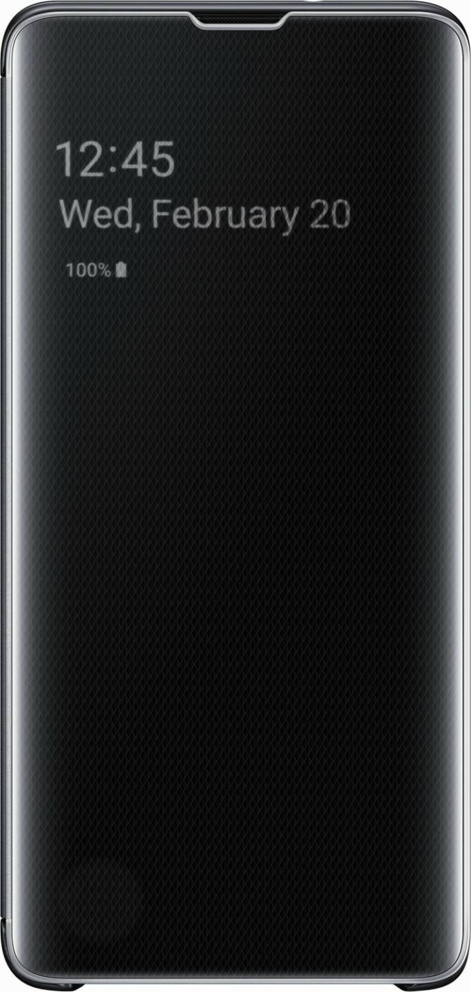 Handy-Zubehör Samsung Clear View Cover (Galaxy S10)schwarz