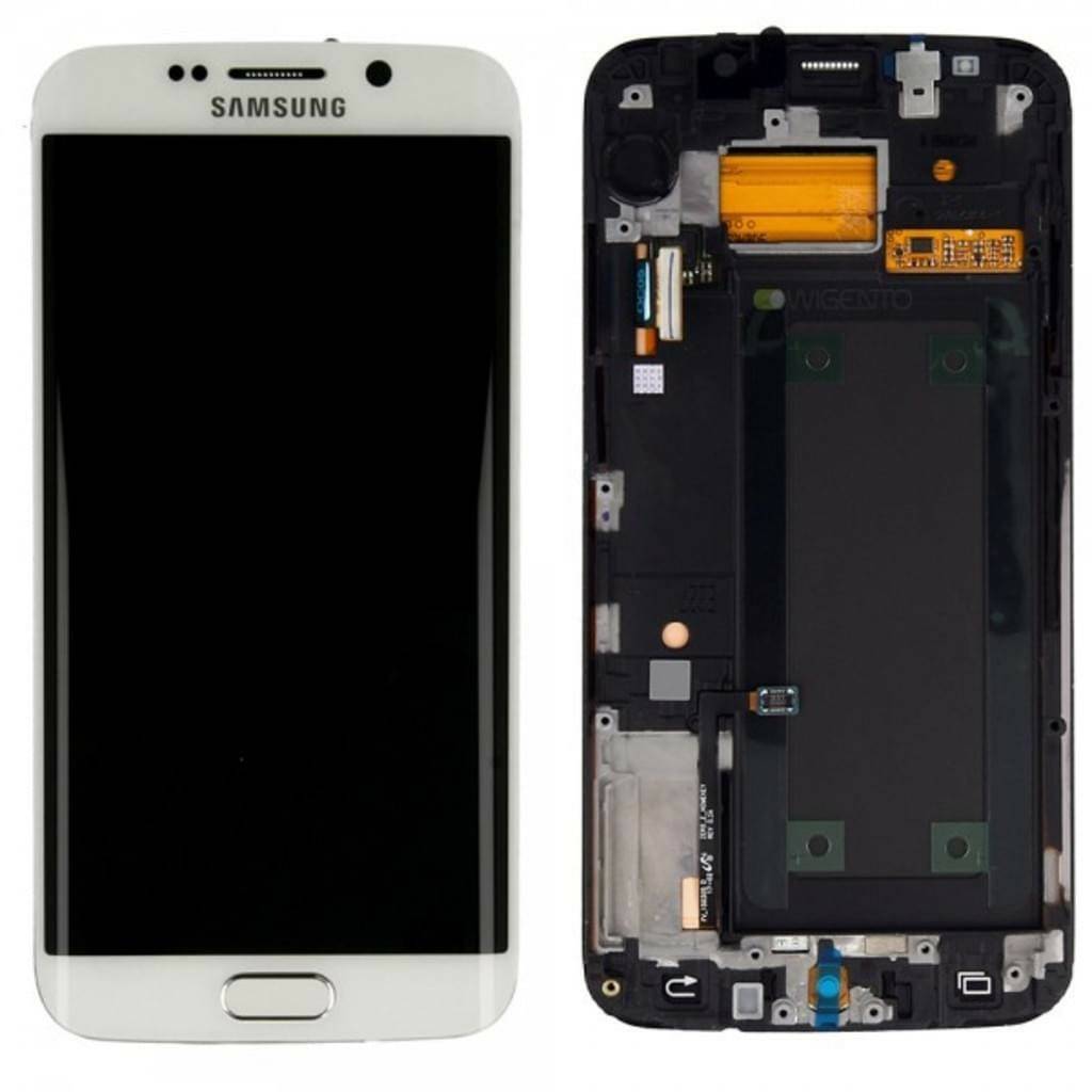Handy-Zubehör Samsung Komplett-Displayeinheit (Galaxy S6 Edge)weiß