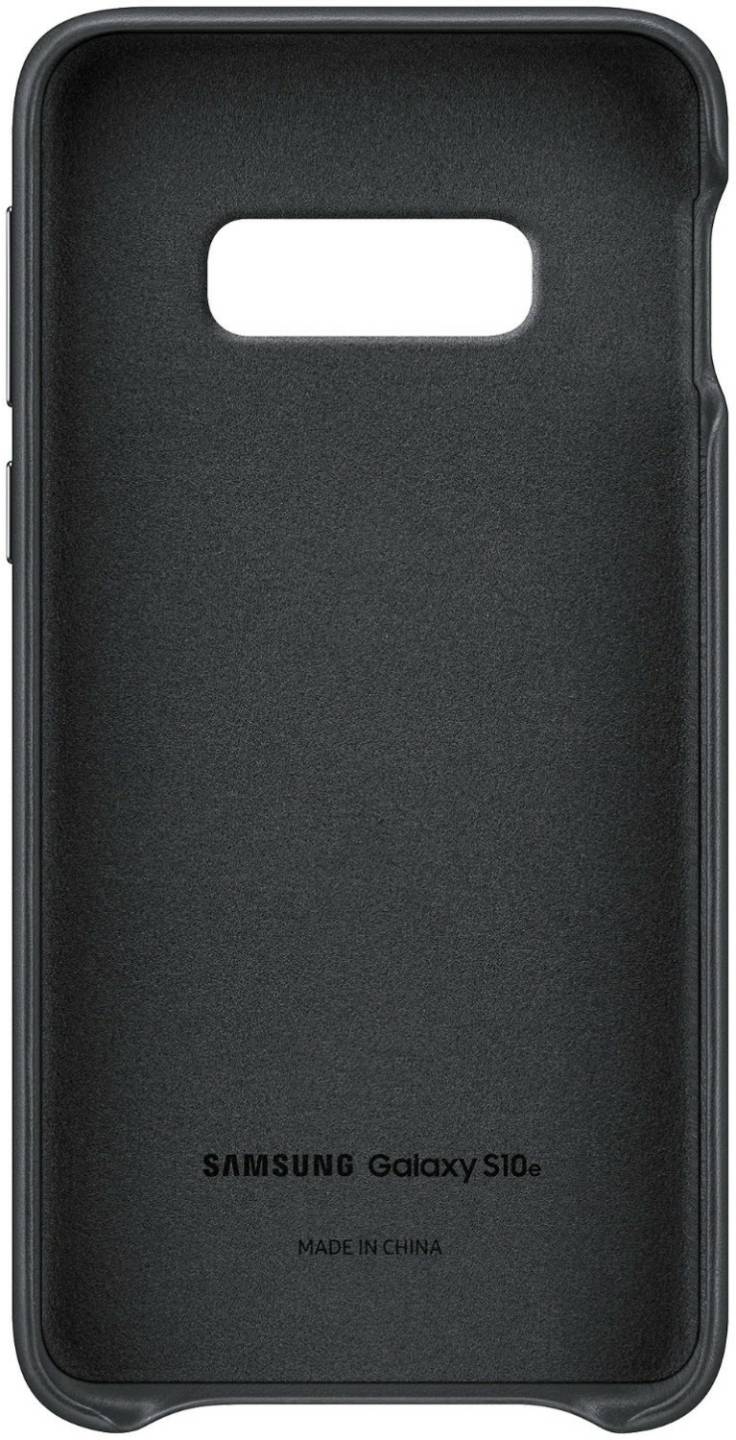 Samsung Leather Cover (Galaxy S10e)schwarz Handy-Zubehör