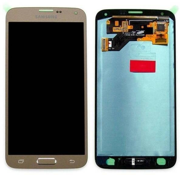 Handy-Zubehör Samsung Display LCD Komplettset (Galaxy S5 Neo G903F)Gold