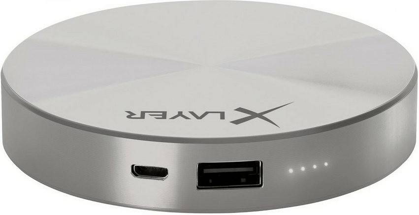 Handy-Zubehör Xlayer Powerbank MEETS Fashionsilber