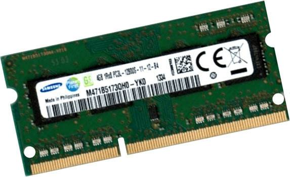 Samsung 4GB SO-DIMM DDR3 PC3-12800 CL11 (M471B5173QH0-YK0) PC-Komponenten