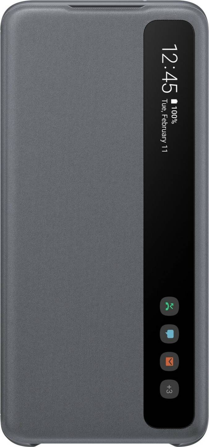 Handy-Zubehör Samsung Clear View Cover (Galaxy S20)grau