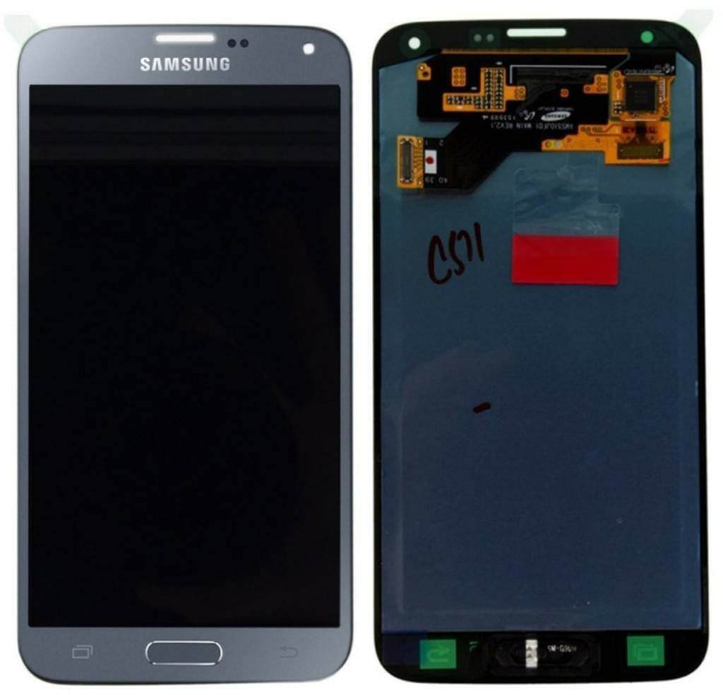 Handy-Zubehör Samsung Display LCD Komplettset (Galaxy S5 Neo G903F)Silber