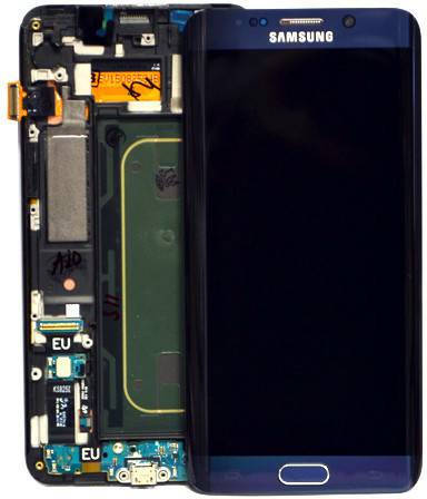 Handy-Zubehör Samsung Original Ersatzteil Samsung GH97-17819B - LCD Display / Touchscreen - G928F Galaxy S6 Edge Plus - Schwarz (GH97-17819B)