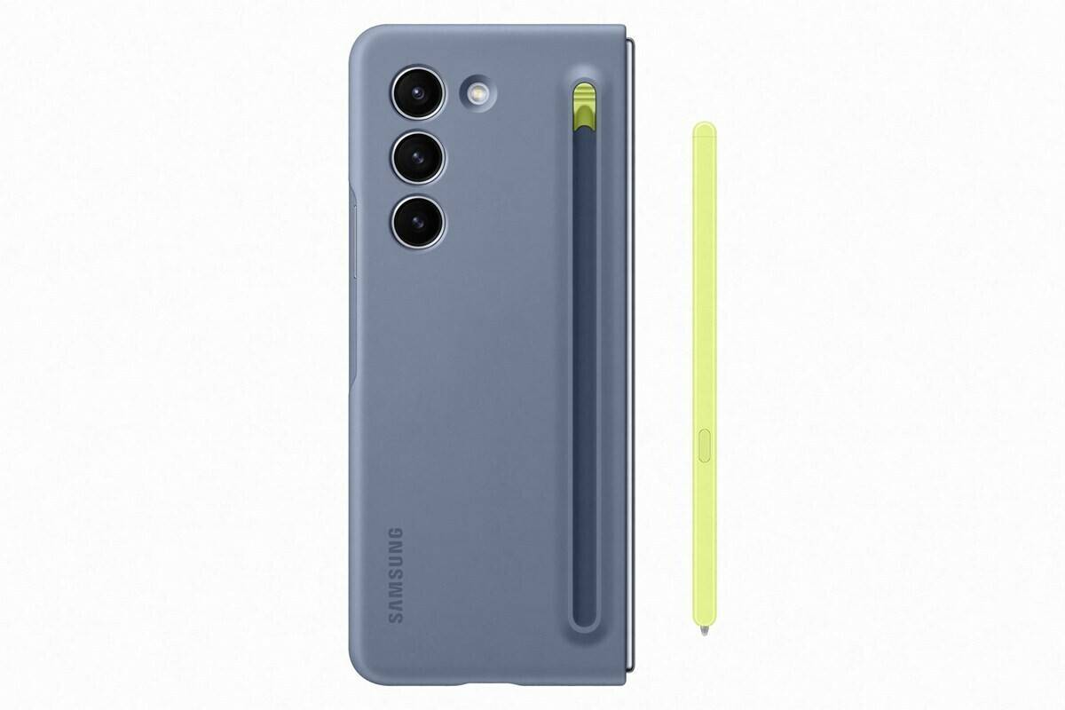 Handy-Zubehör Samsung Slim S Pen Case (Galaxy Z Fold5)Icy Blue