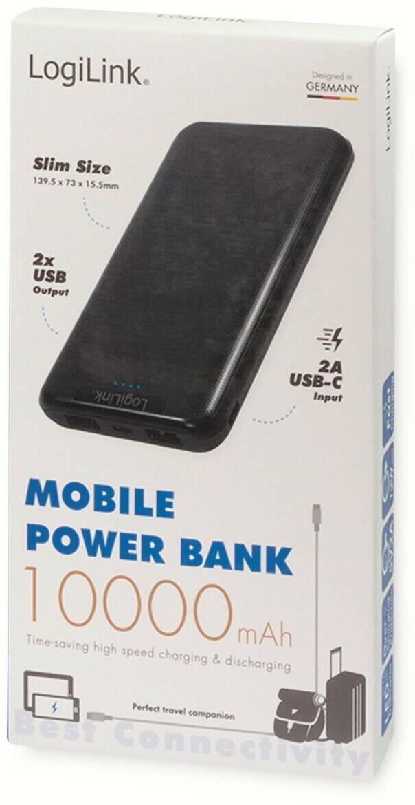 LogiLink PA0206Schwarz Handy-Zubehör