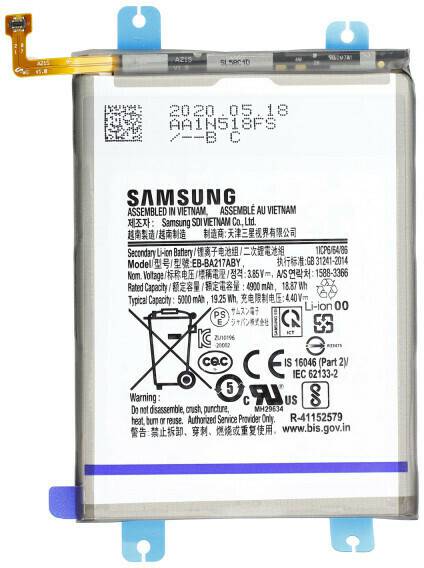 Samsung Akku für Galaxy A12/A21s (EB-BA217ABY) Handy-Zubehör