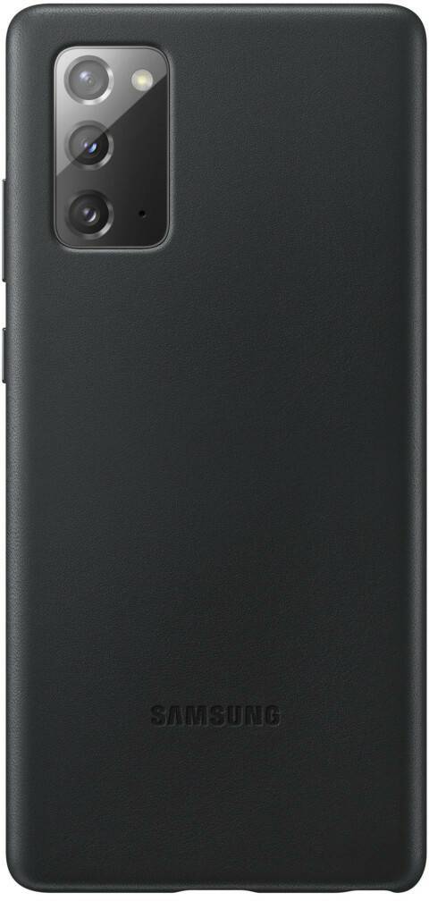 Handy-Zubehör Samsung Leder Backcover (Galaxy Note 20)Schwarz