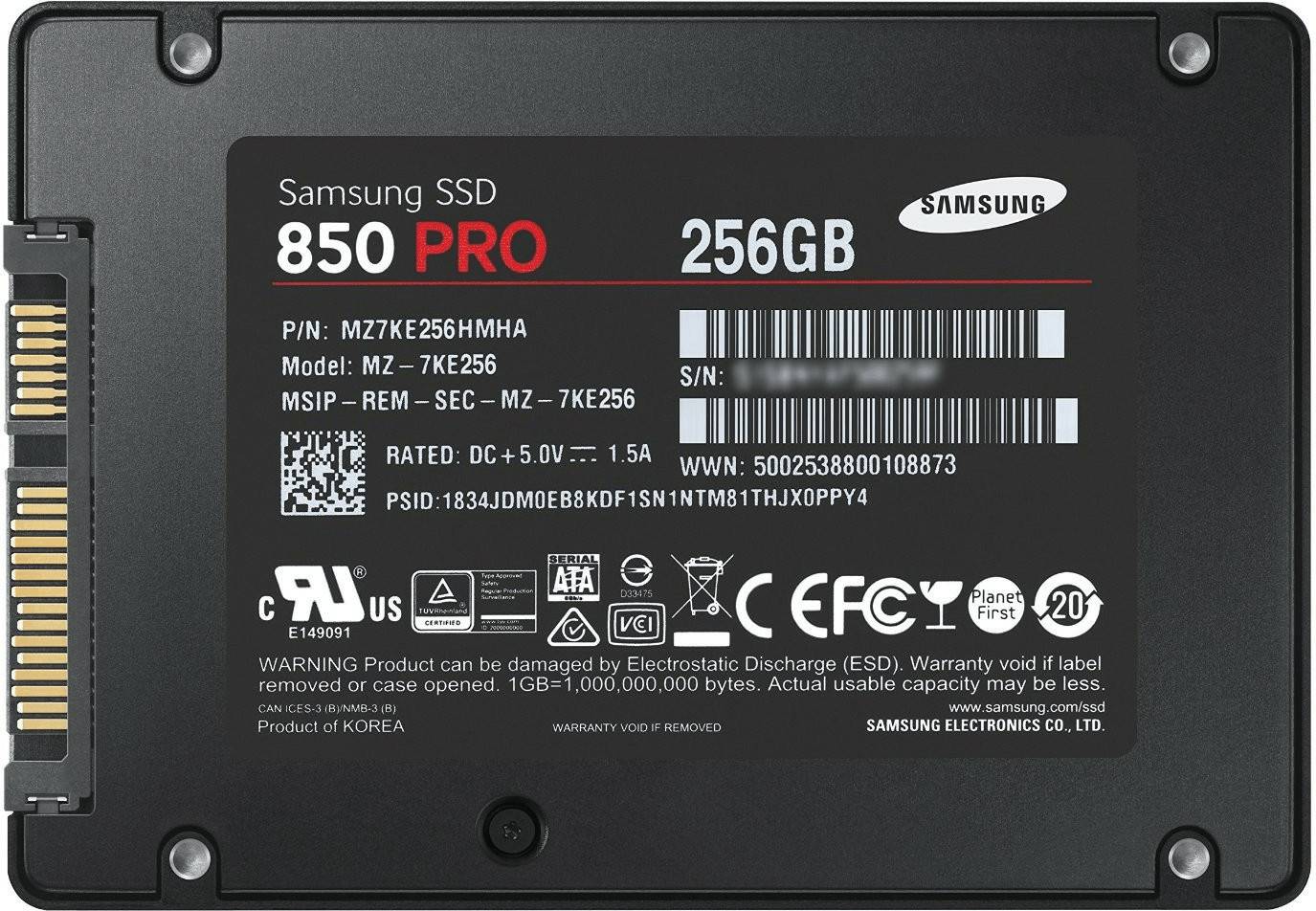 PC-Komponenten Samsung 850 Pro 2.5256GB Basic