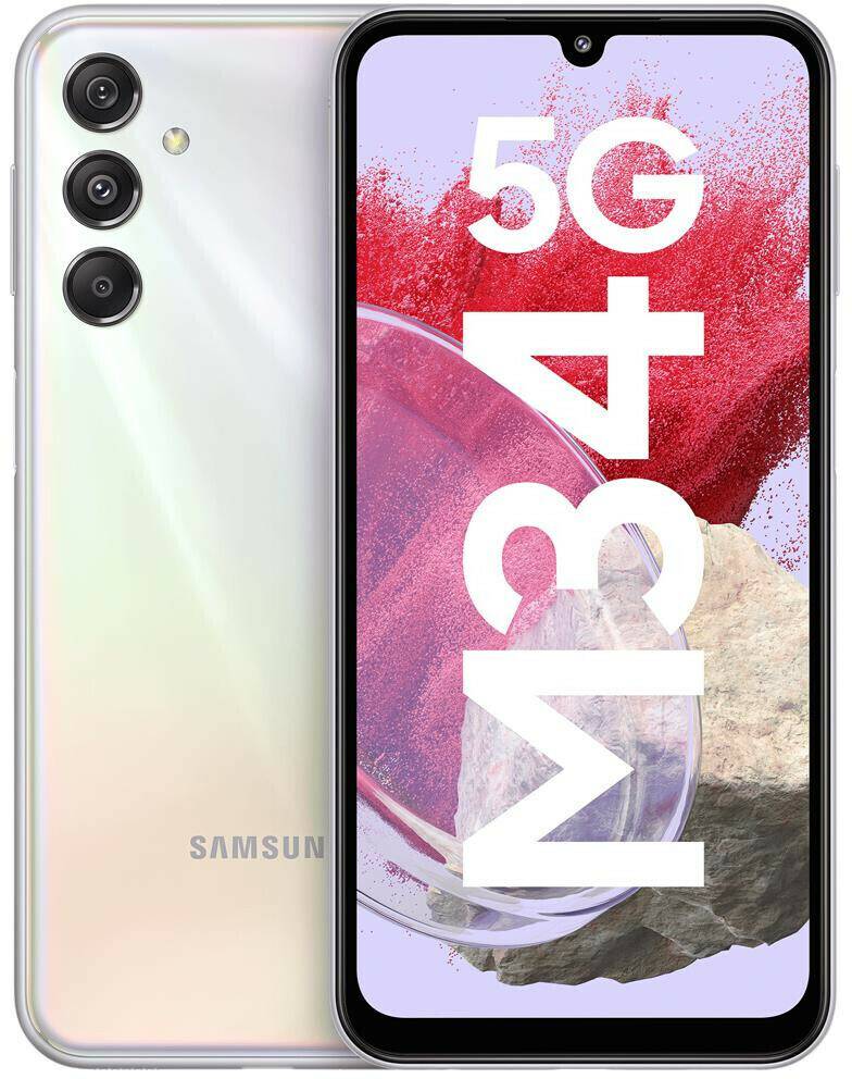 Samsung Galaxy M34Prism Silver Handys & Smartphones