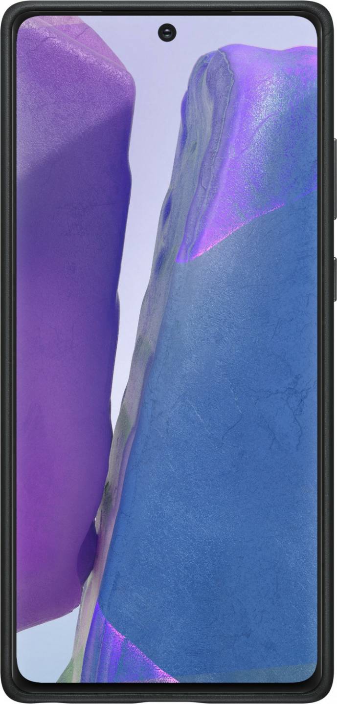 Handy-Zubehör Samsung Leder Backcover (Galaxy Note 20)Schwarz