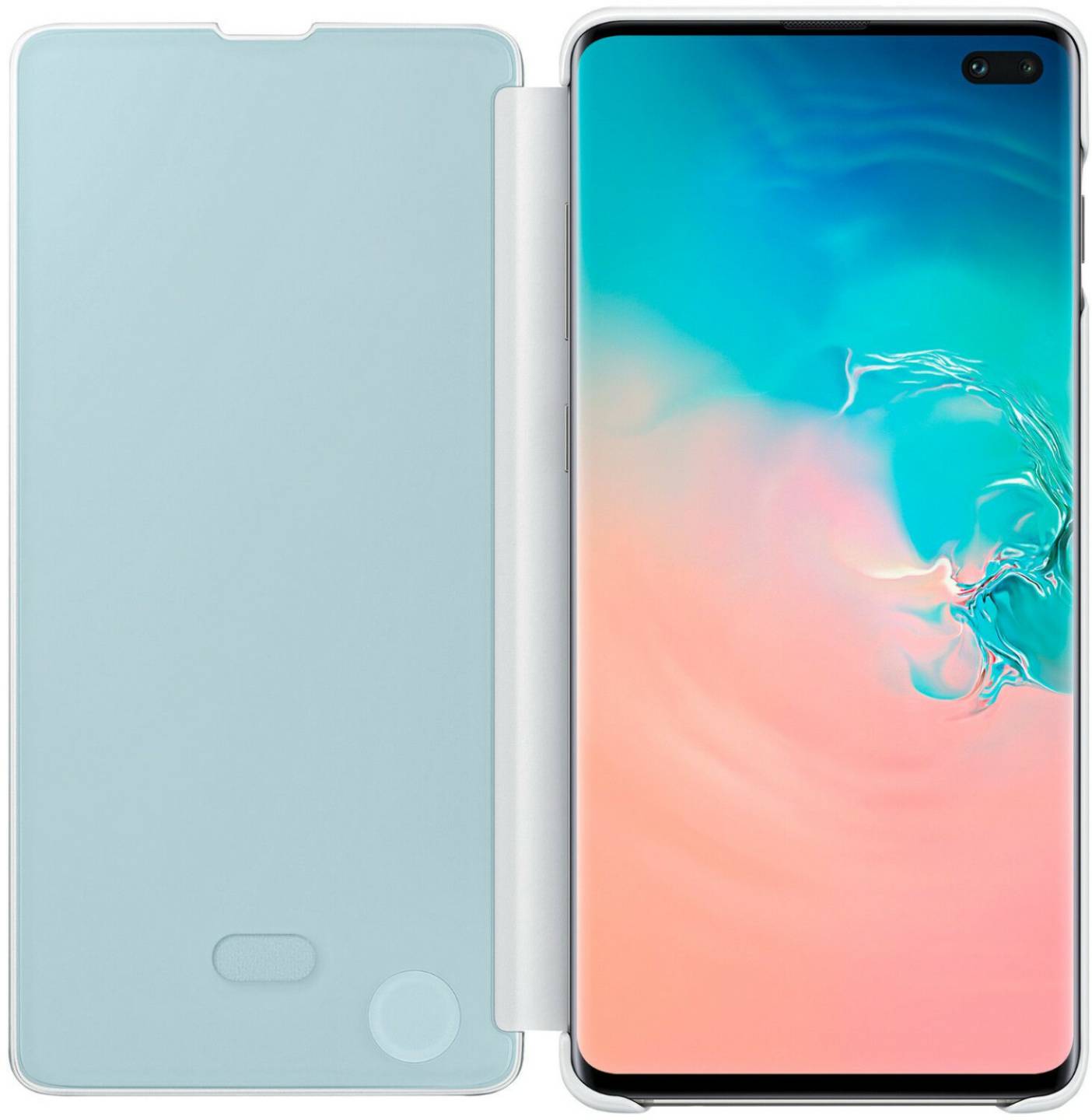 Handy-Zubehör Samsung Clear View Cover (Galaxy S10+)weiß