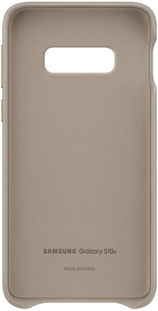 Samsung Leather Cover (Galaxy S10e)grau Handy-Zubehör