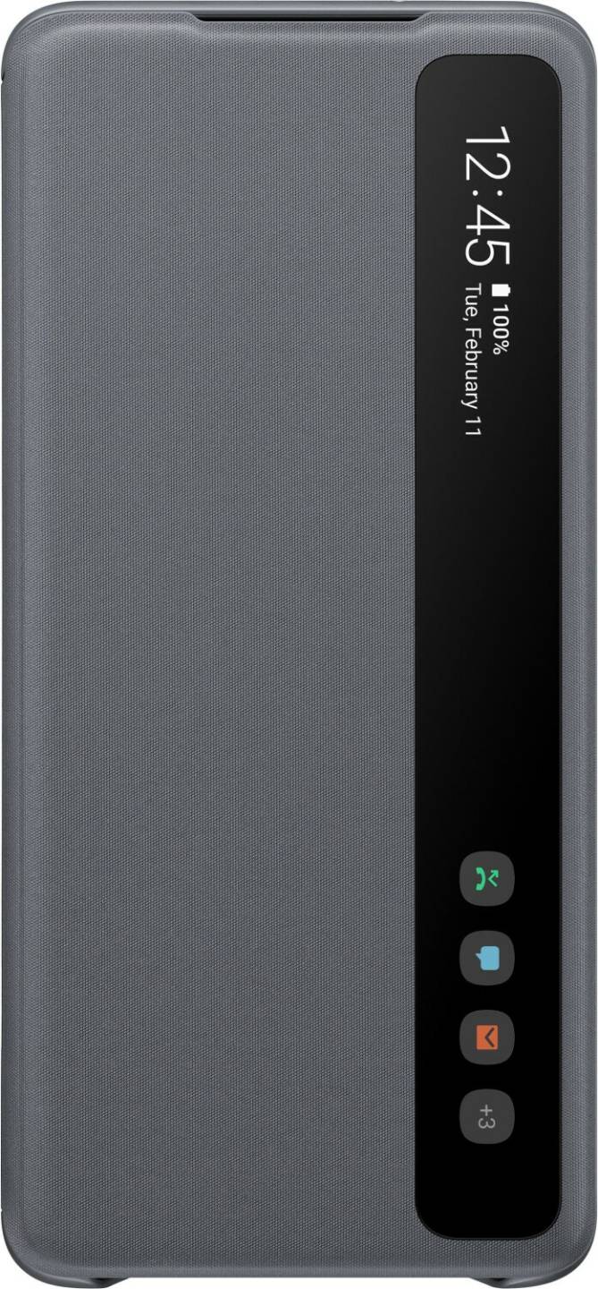 Handy-Zubehör Samsung Clear View Cover (Galaxy S20 Plus)grau