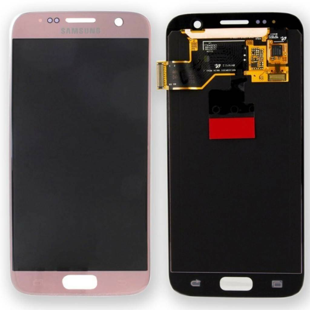 Samsung LCD Service Pack (Galaxy S7 G930F)Pink Handy-Zubehör