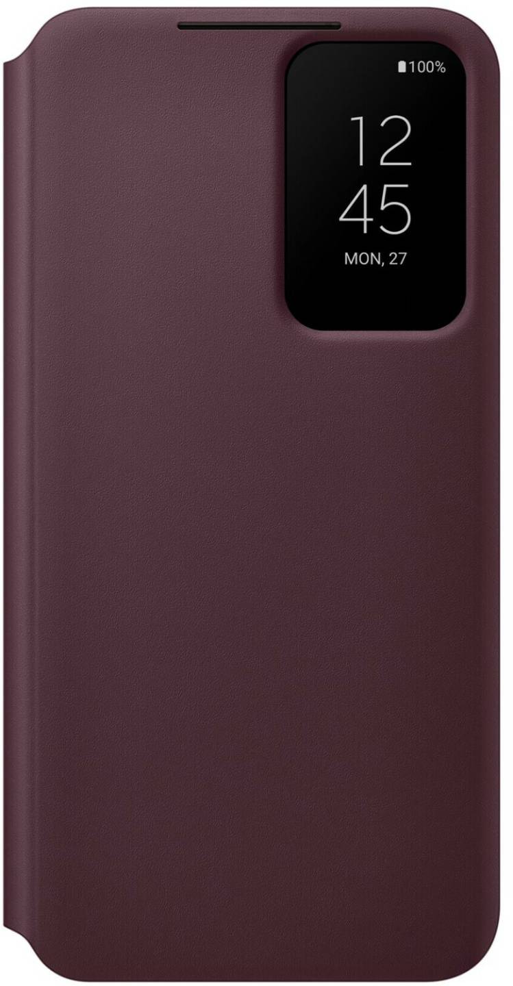 Handy-Zubehör Samsung Clear View Cover (Galaxy S22)Burgundy