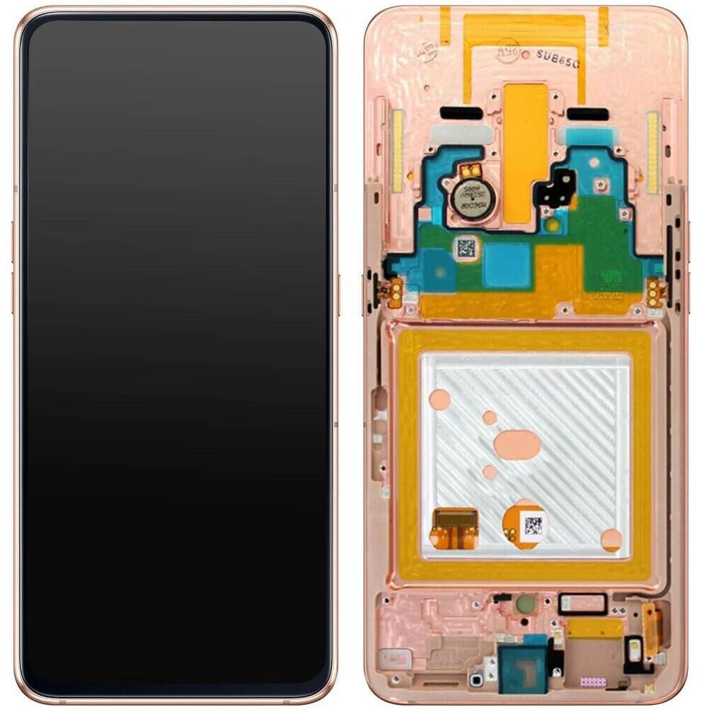 Handy-Zubehör Samsung Front LCD Asm Galaxy A80 SM-A805F Gold (GH82-20348C)