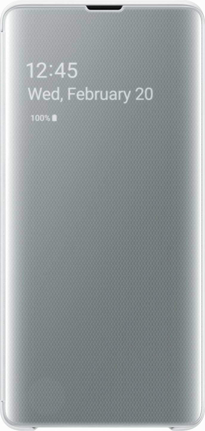 Handy-Zubehör Samsung Clear View Cover (Galaxy S10+)weiß