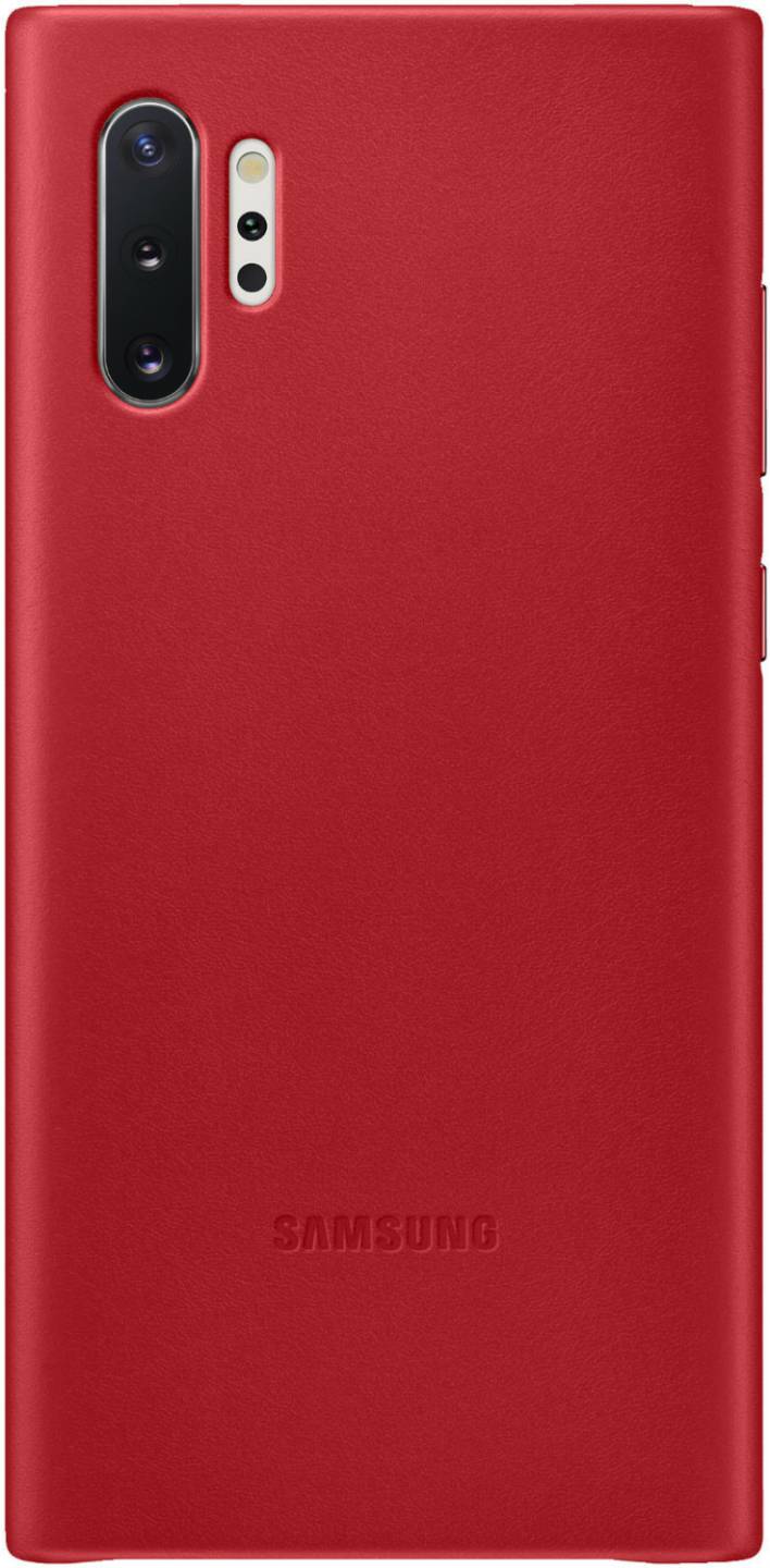 Samsung Leather Wallet Cover (Galaxy Note 10+/Note 10+ 5G)rot Handy-Zubehör