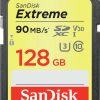SanDisk Extreme SD UHS-I U3 V30SDXC - 128GB (SDSDXVF-128G-GNCIN) Kamera-Zubehör
