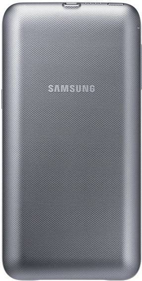 Handy-Zubehör Samsung Power Cover EP-TG928 mit induktiver Ladefunktion für Galaxy S6 edge+silber