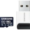 Samsung PRO Ultimate microSD (2023)512GB (MB-MY512SB/WW) + USB-Adapter Kamera-Zubehör