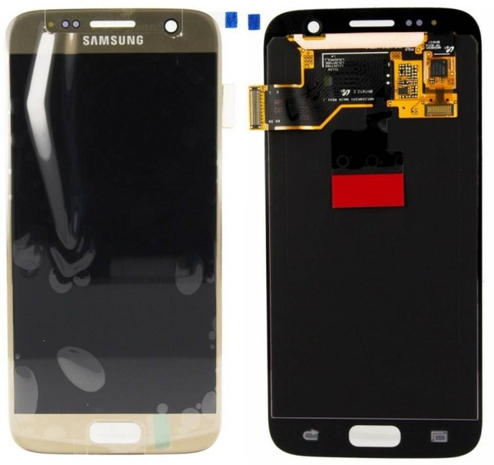 Samsung LCD Service Pack (Galaxy S7 G930F)Gold Handy-Zubehör