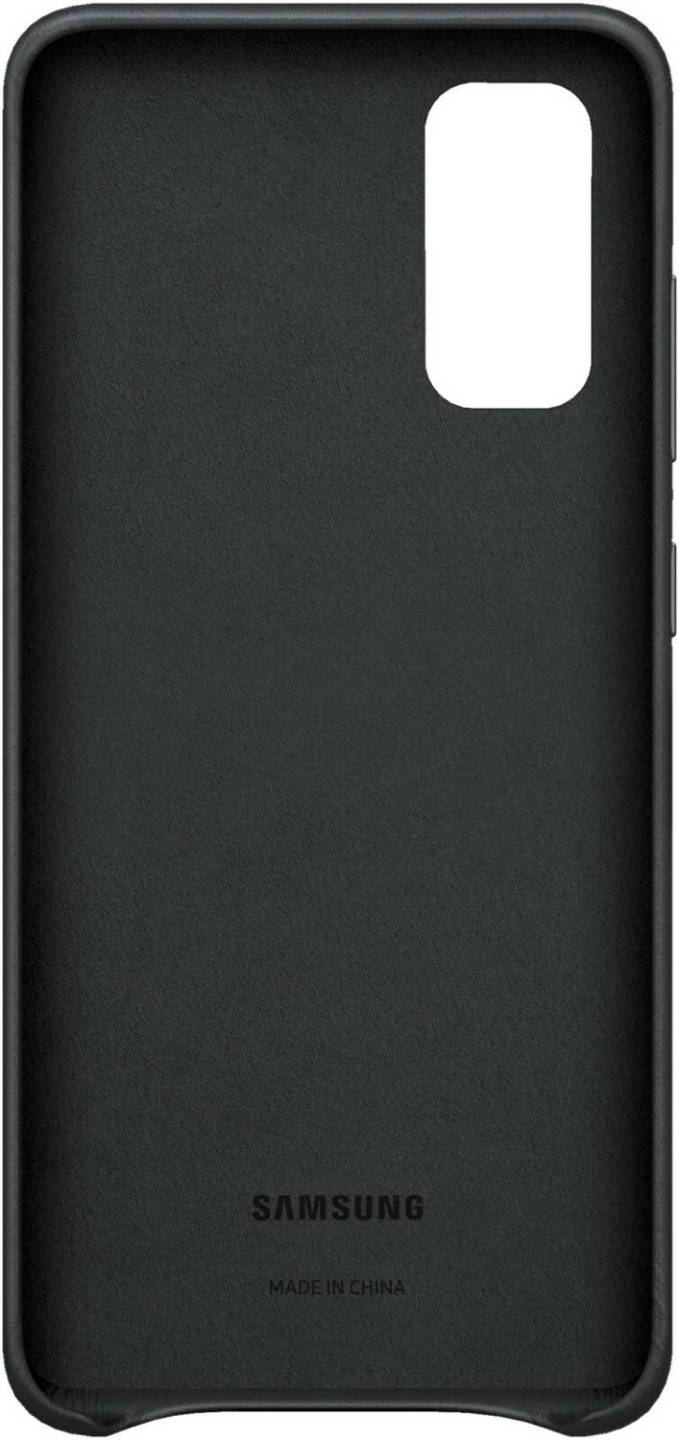 Handy-Zubehör Samsung Leder Cover (Galaxy S20)schwarz
