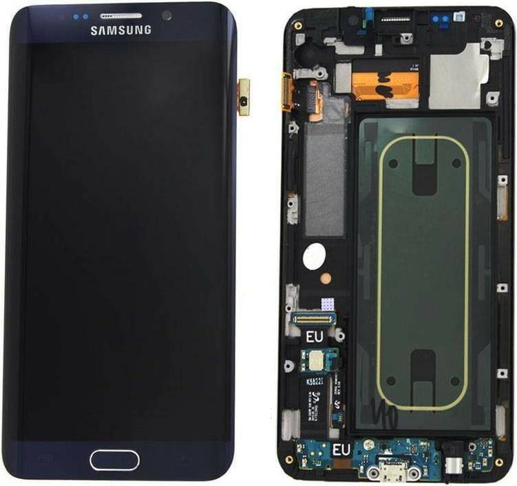 Handy-Zubehör Samsung Original Ersatzteil Samsung GH97-17819B - LCD Display / Touchscreen - G928F Galaxy S6 Edge Plus - Schwarz (GH97-17819B)