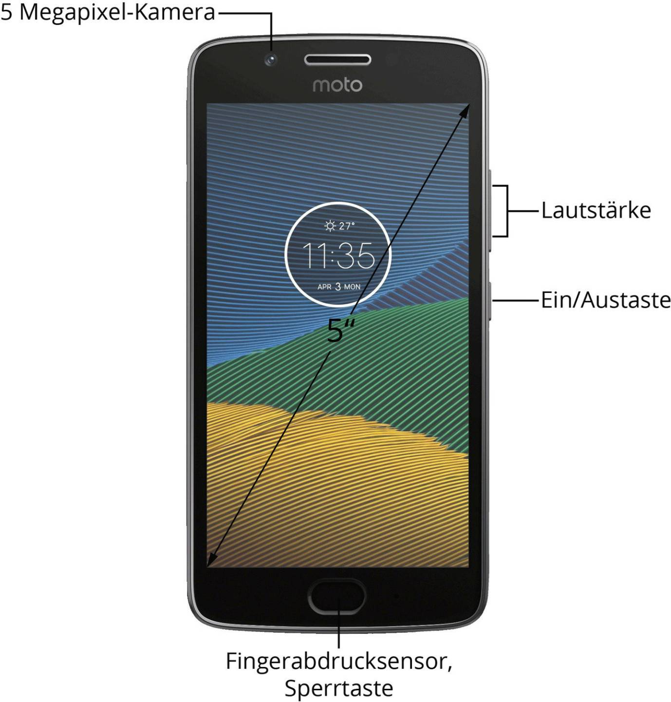 Lenovo Moto G52GB lunar grey Handys & Smartphones