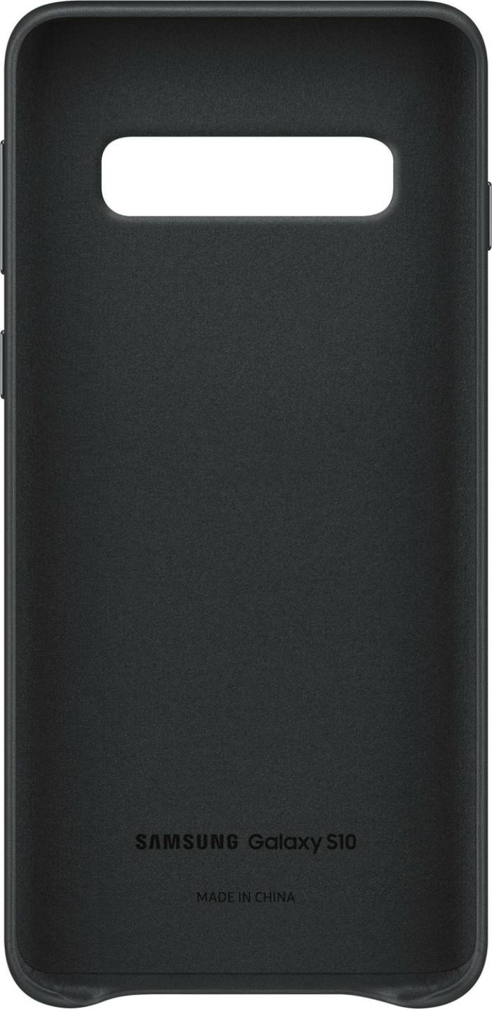Samsung Leather Backcover (Galaxy S10)schwarz Handy-Zubehör