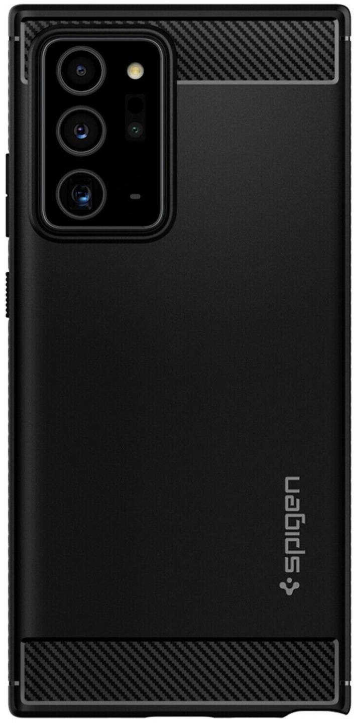 Handy-Zubehör Spigen Rugged Armor Case für das Samsung Galaxy Note 20 Ultra - Schwarz Schwarz
